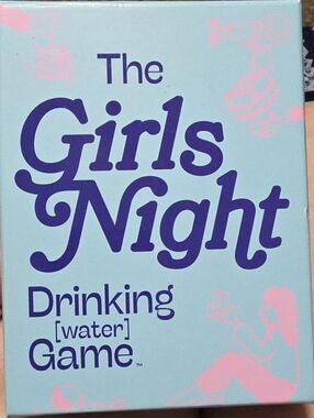 The Girls Night Drinking [water] Game — Light Blue & Pink Party Card Game